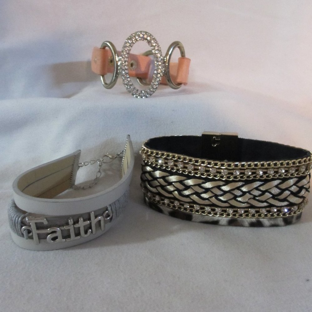 Lot of 3 Wrap Bracelets